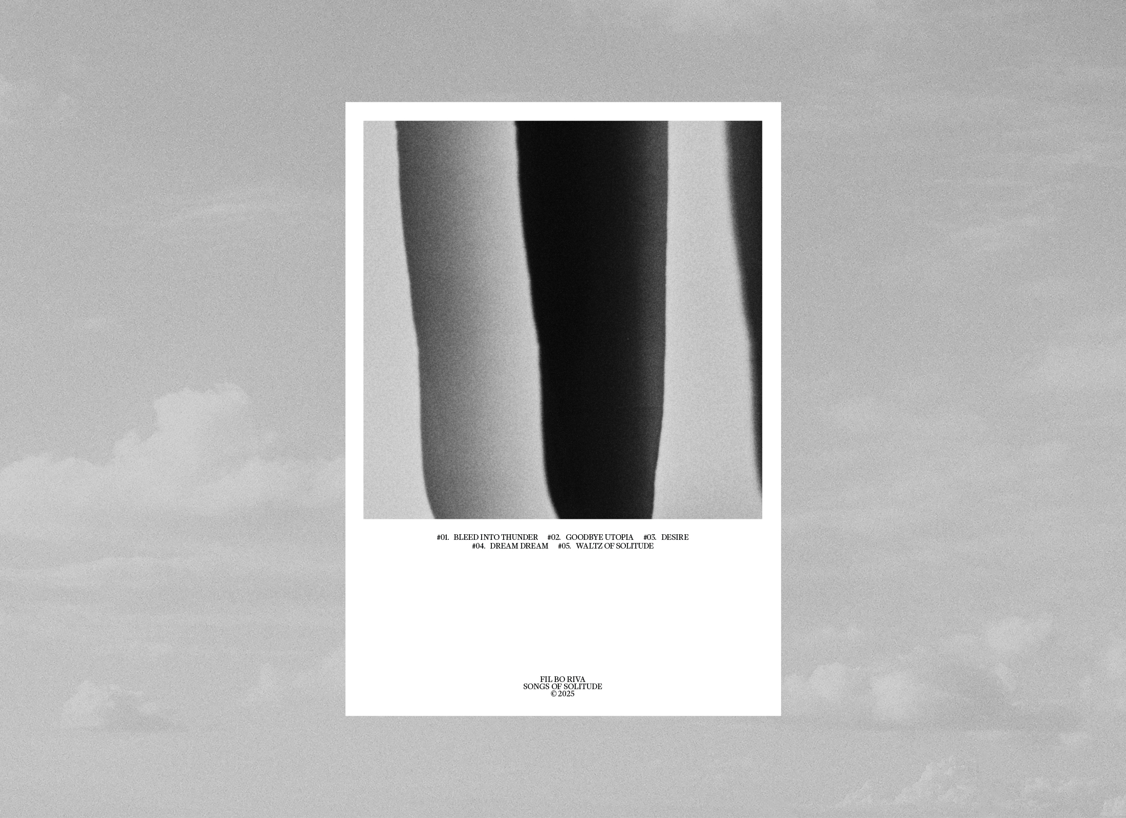  Songs of Solitude, Print 